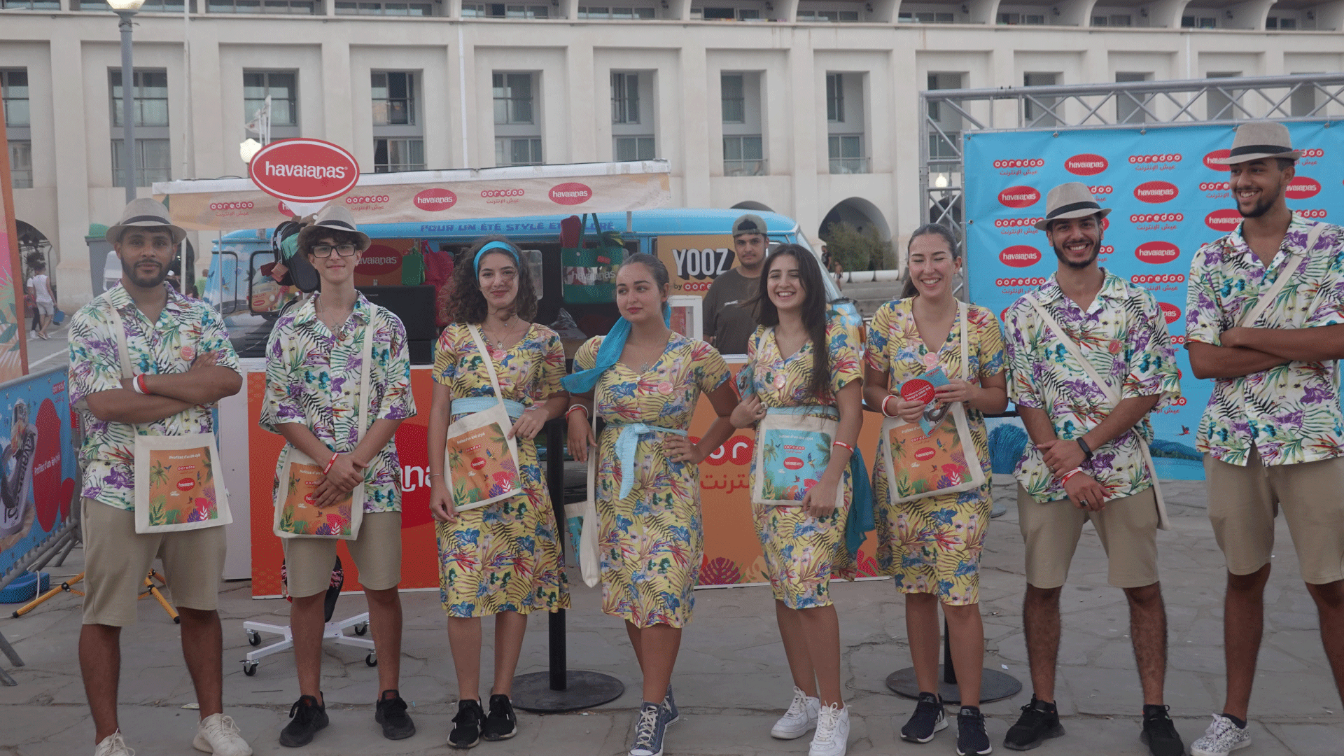 Wellcom communication roadshow summer ooredoo havaïanas