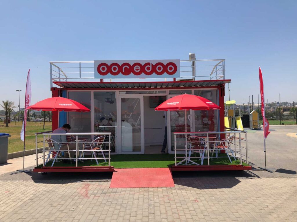 Agence-wellcom-aménagement-boutique-ooredoo-boutique-stand-ooredoo-wellcom-alger