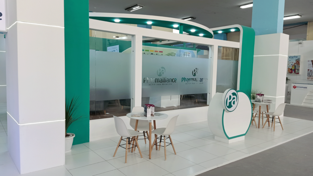 Wellcom-aménagement-stand-exposition-pharmalliance-laboratoire-algérie-agence-de-communication
