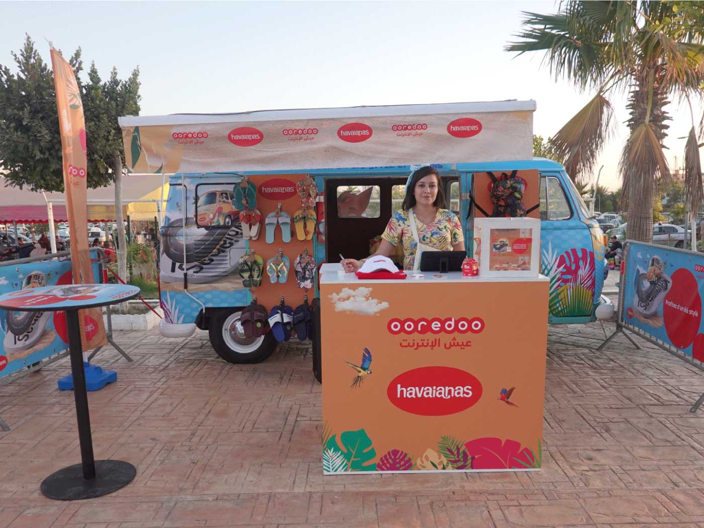 Wellcom-communication-roadshow-summer-ooredoo-havaïanas