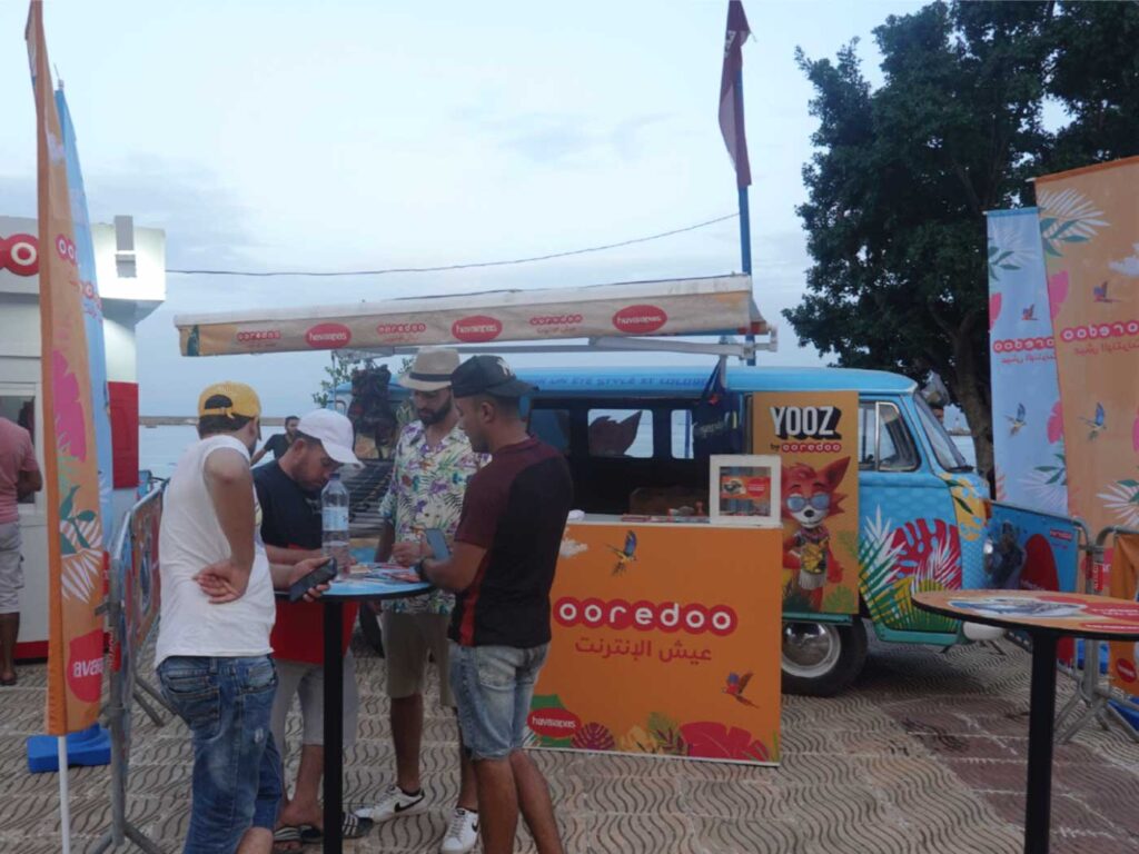 Wellcom-communication-roadshow-summer-ooredoo-havaïanas