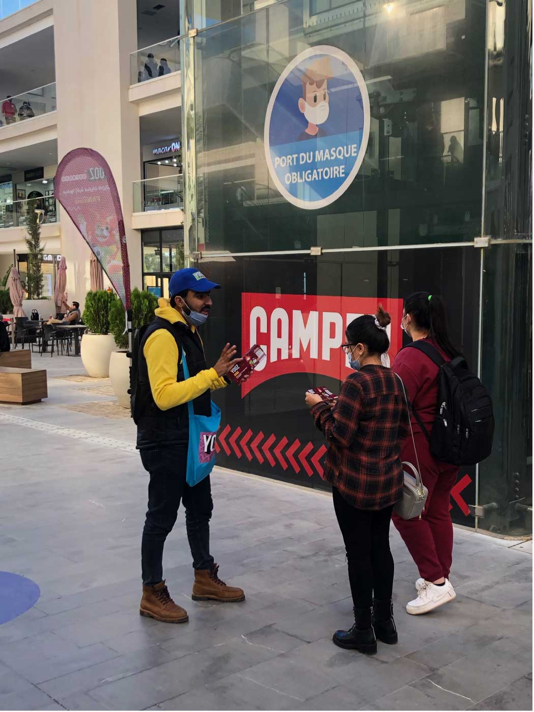 Wellcom-street-marketing-algérie-ooredoo-projet-football-arab-cup-street-marketing